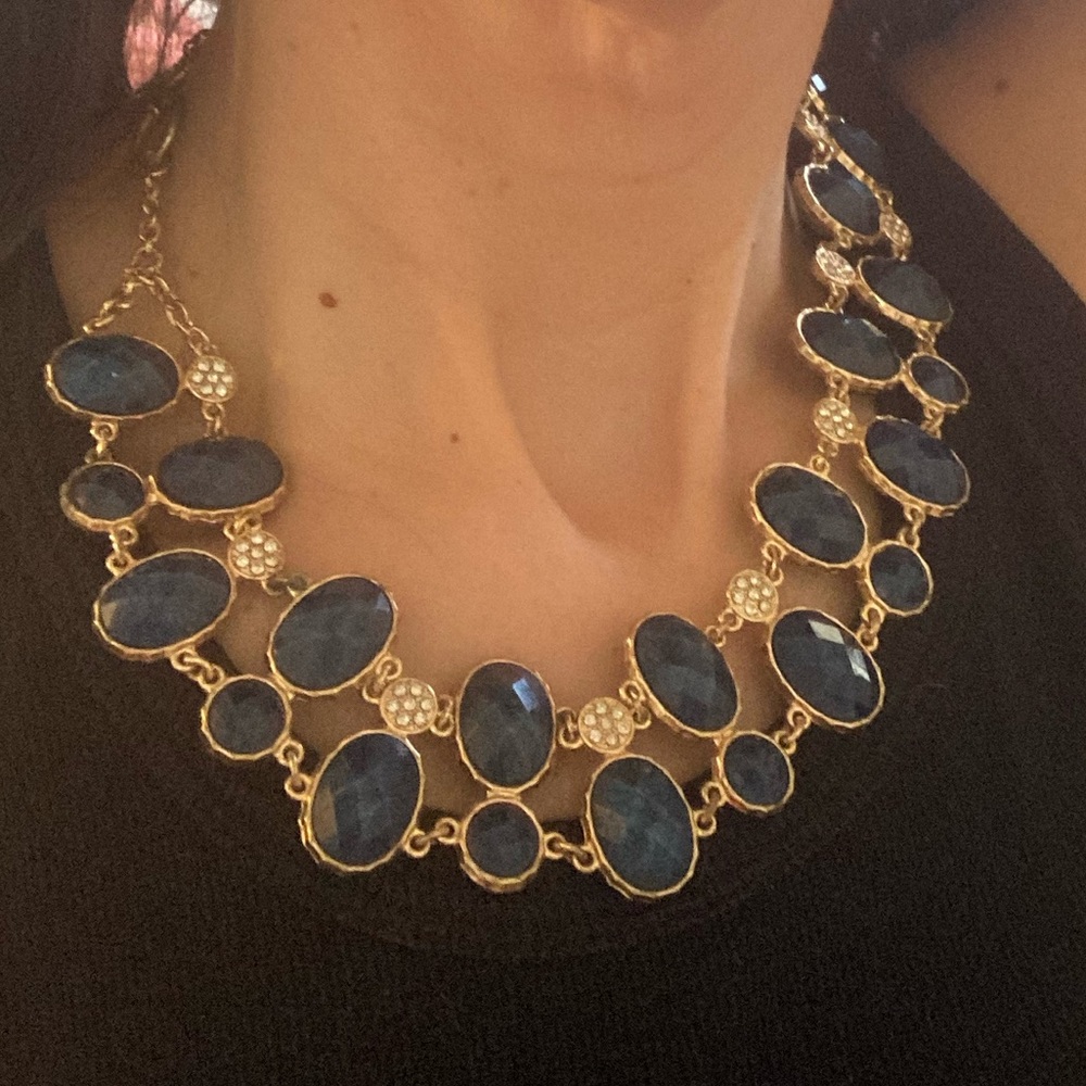 Reversible statement necklace by Amrita